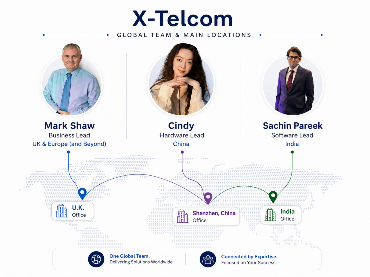 X-Telcom manufacturing facility and team