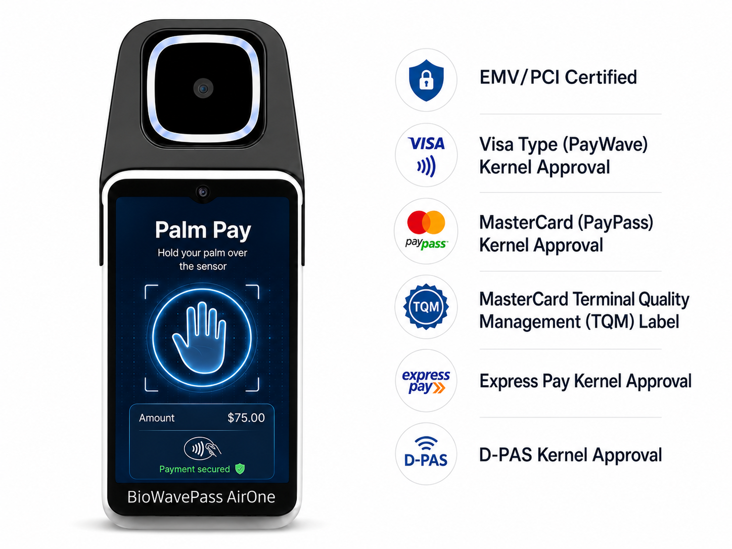 AirOne Palm Payment Terminal