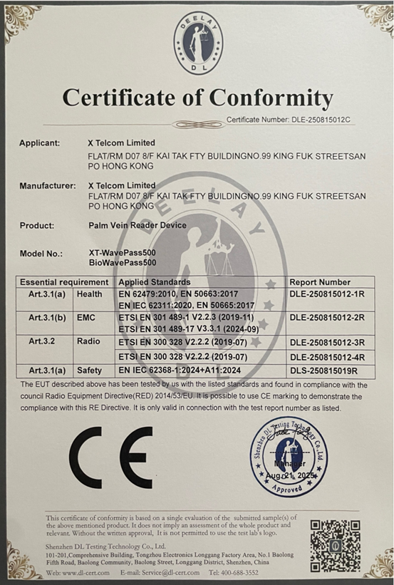 Certificate of Conformity 2