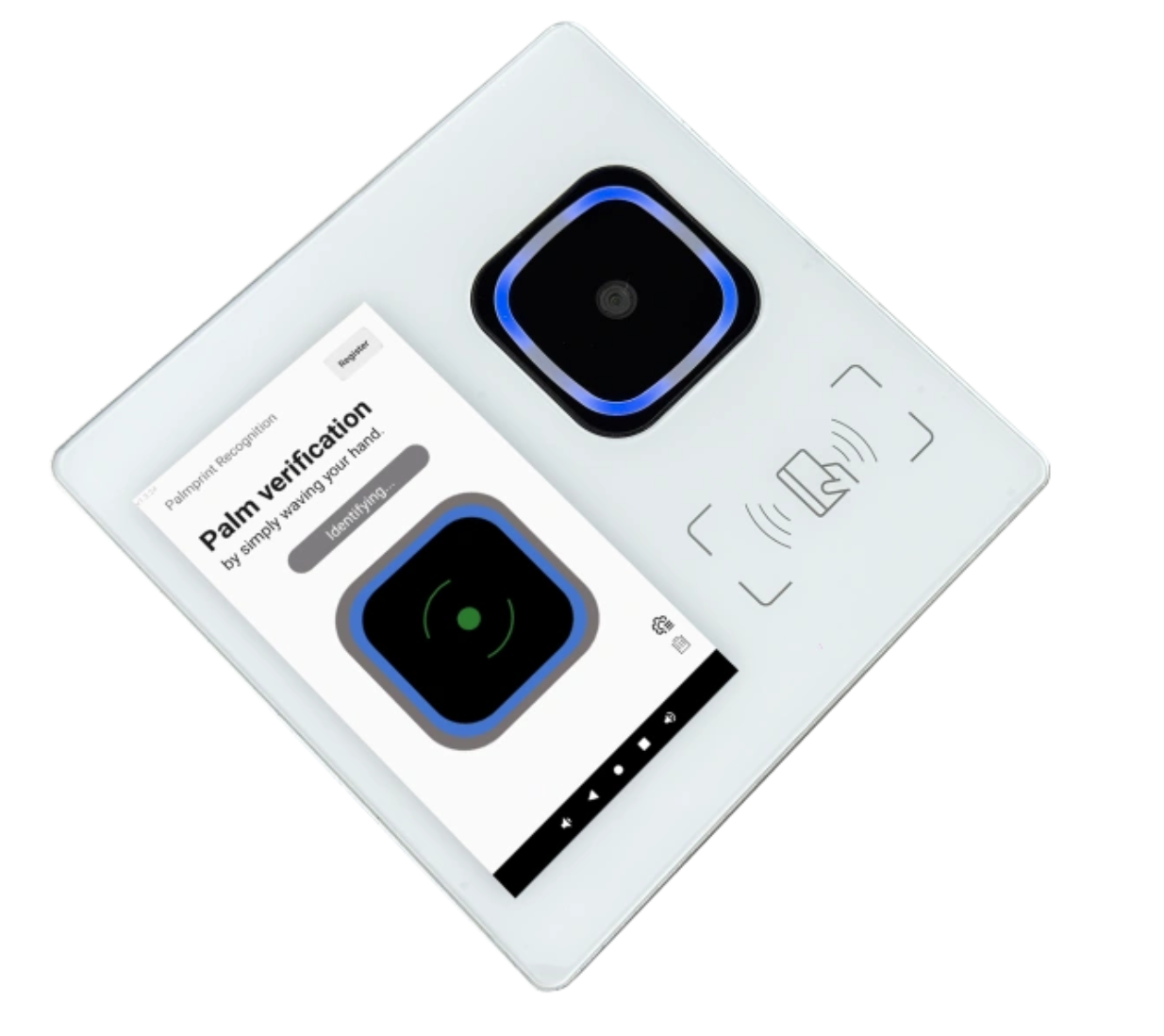 WavePass500 fixed palm vein payment device connected to a cashier system by Wi-Fi or USB
