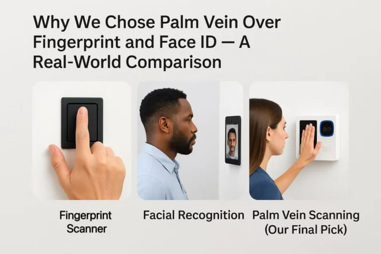 Why We Chose Palm Vein Over Fingerprint and Face ID — A Real-World Comparison