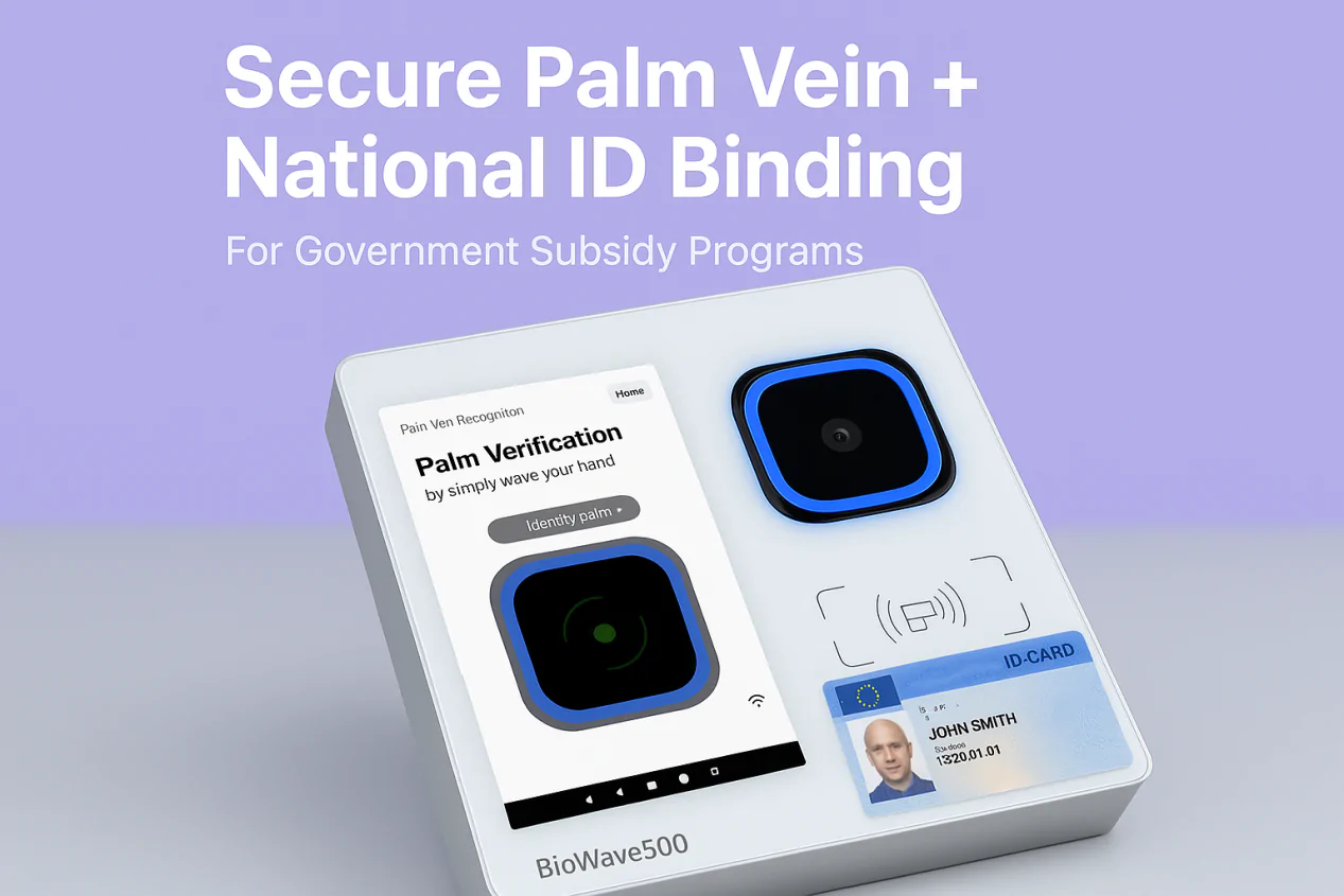 BioWave500: Secure Palm Vein + National ID Binding for Government Subsidy Programs