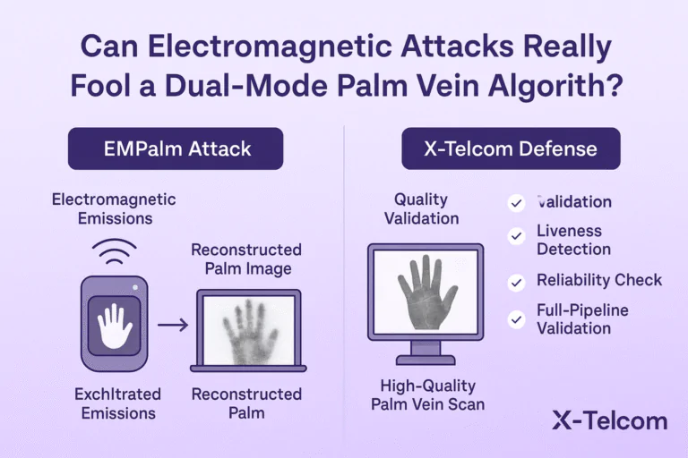 Can Electromagnetic Attacks Really Fool a Dual-Mode Palm Vein Algorithm?