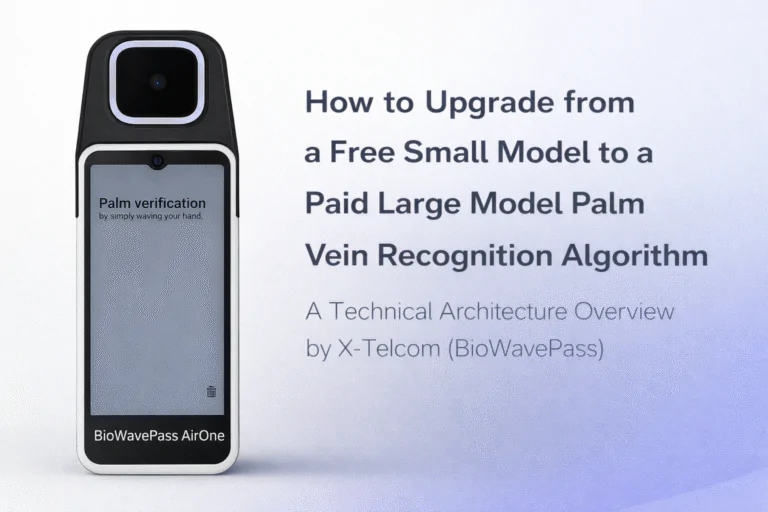 How to Upgrade from a Small Model to a Large Model Palm Vein Recognition Algorithm Without Re-Registering Users