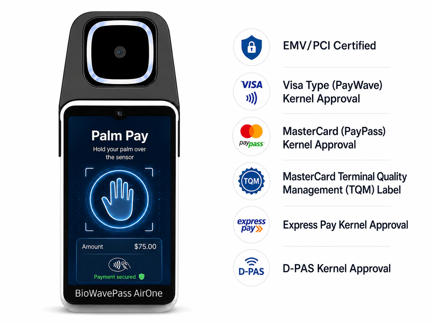 AirOne Palm Payment Terminal