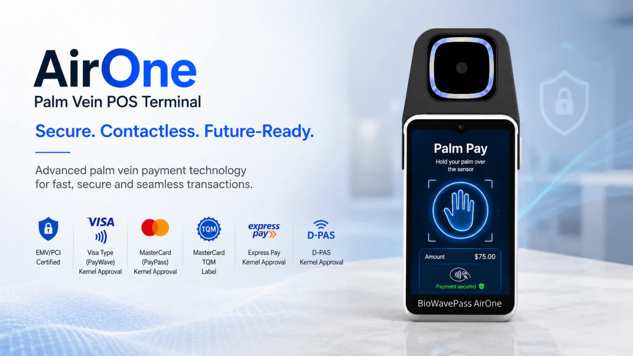 AirOne: The Palm Vein POS Terminal Designed for the Next Generation of Biometric Payments