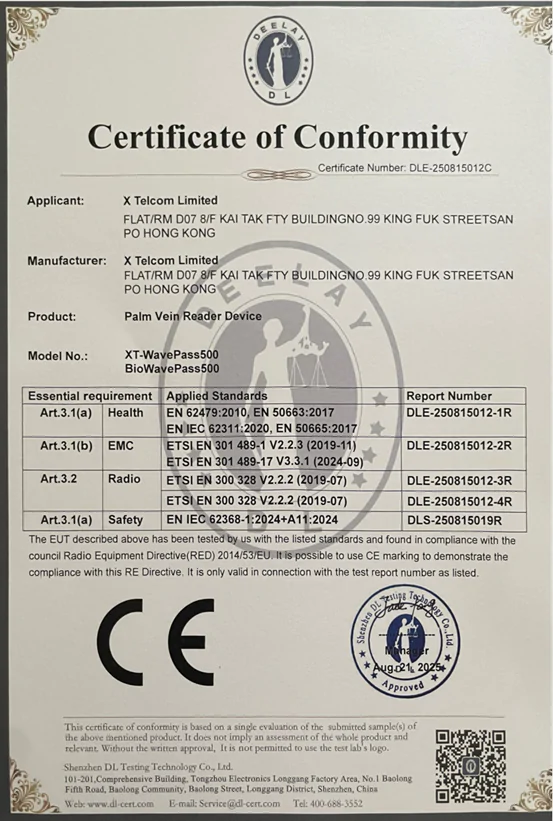 Certificate of Conformity 2