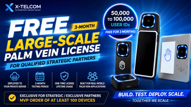 From MVP to Scale: X-Telcom Launches Free Large-Scale Palm Vein License Program