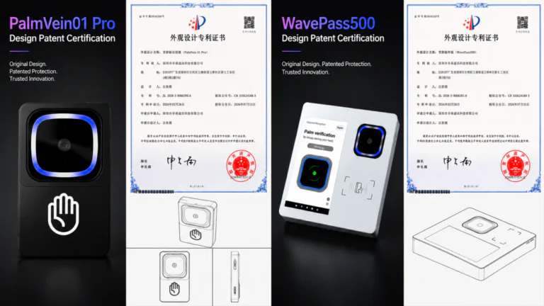X-Telcom Strengthens Palm Vein Biometric Innovation with New Design Patent Certifications