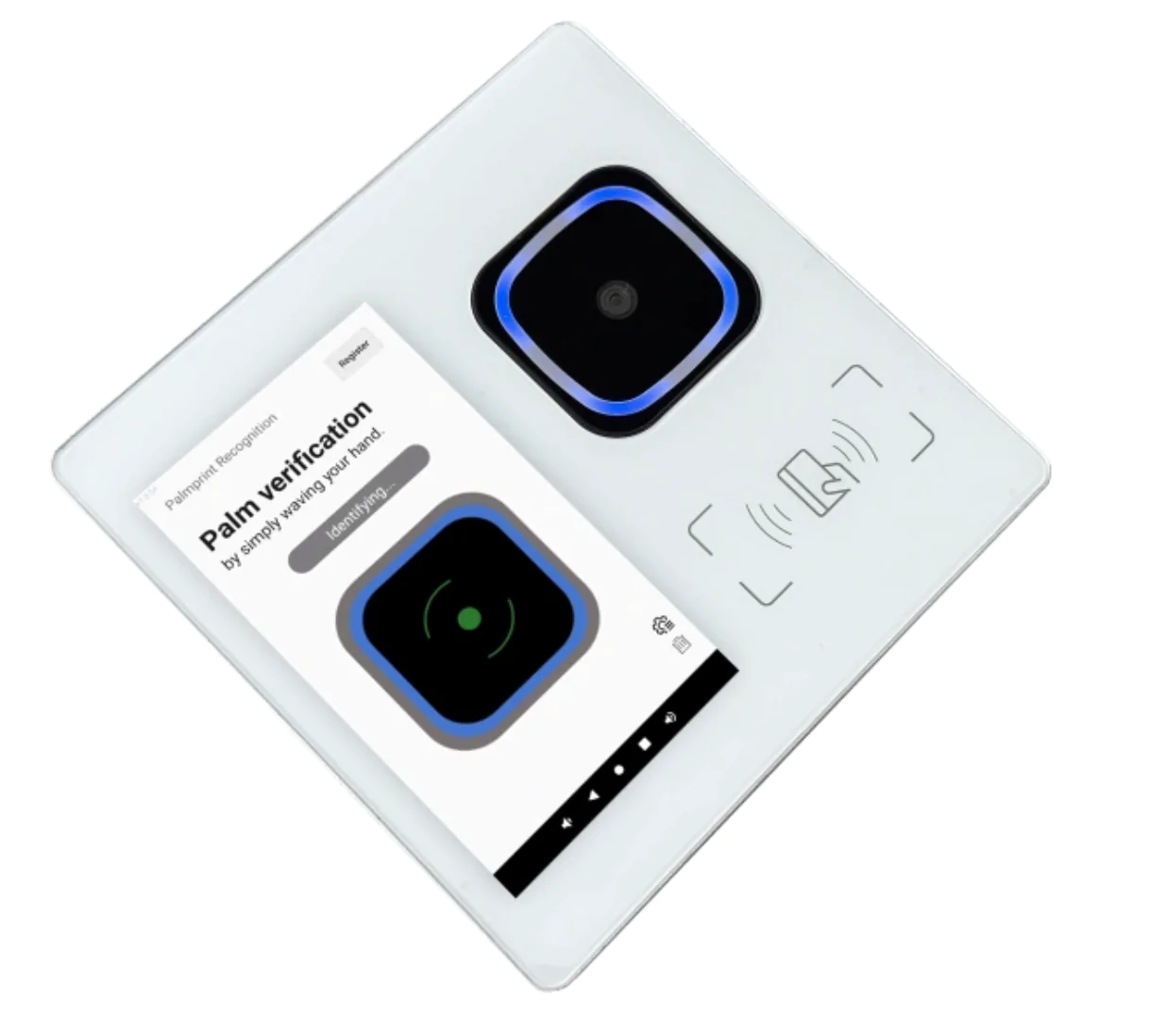 WavePass500 fixed palm vein payment device connected to a cashier system by Wi-Fi or USB